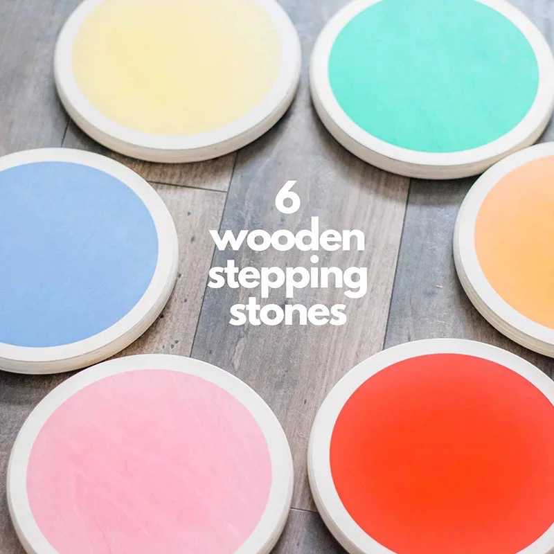Wooden Montessori Stepping Stones (6pcs)