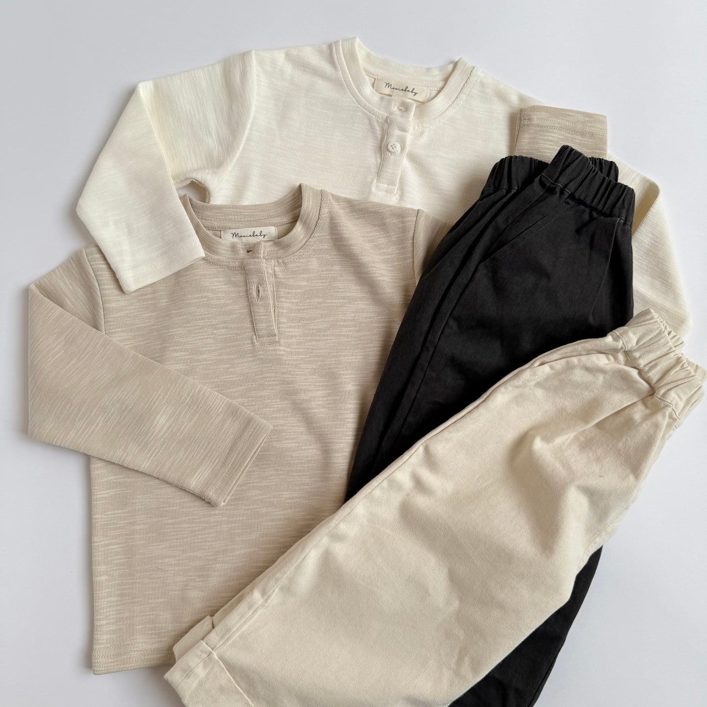LONG COTTON PANTS - CREAM