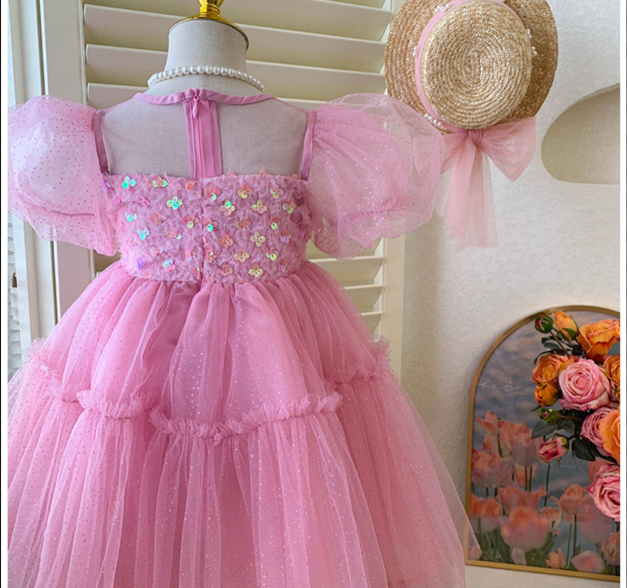 Fairytale Sparkles Dress - Pink