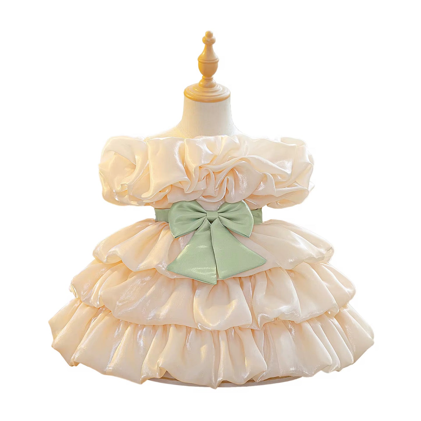 Creamy Layered Birthday Dress