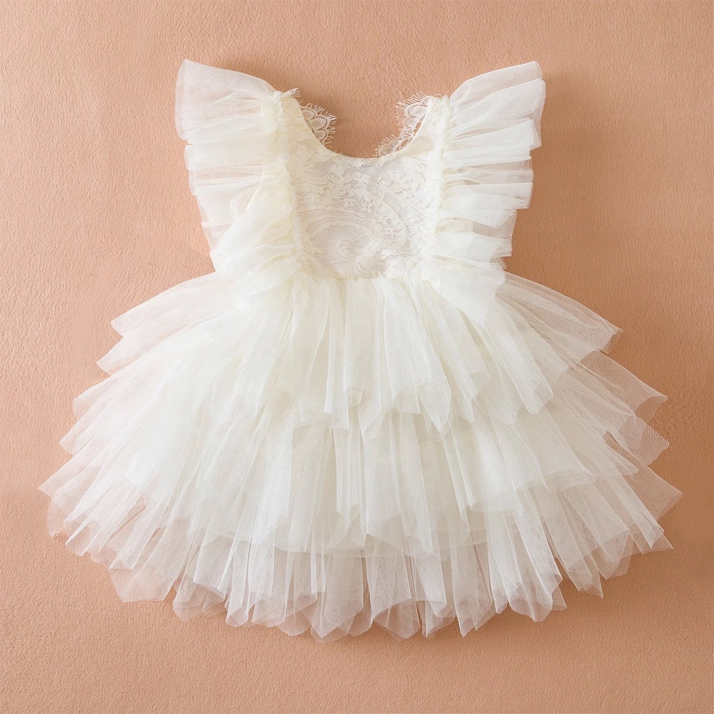 Stella Tulle Dress - Off White