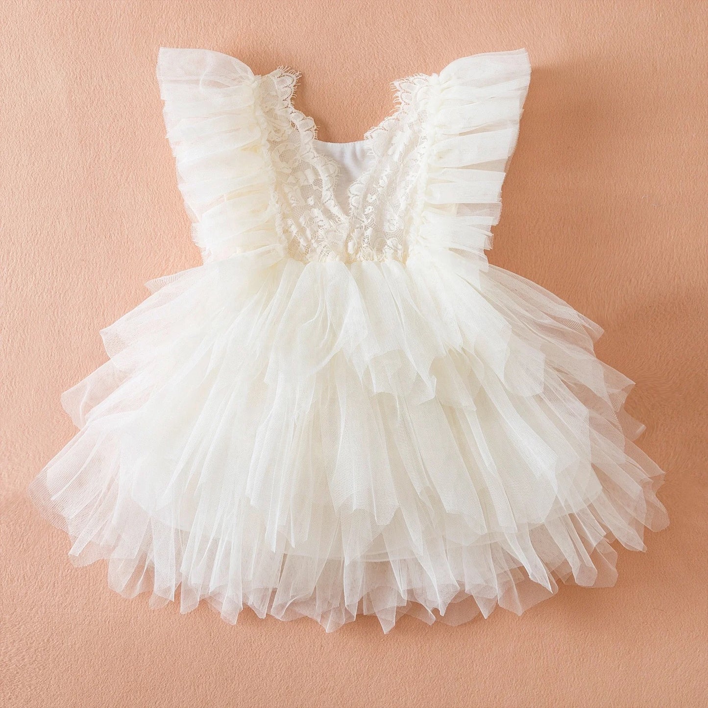 Stella Tulle Dress - Off White