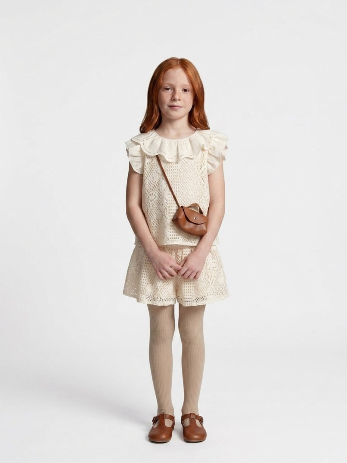 Summer Shirt & Short Set - Cream