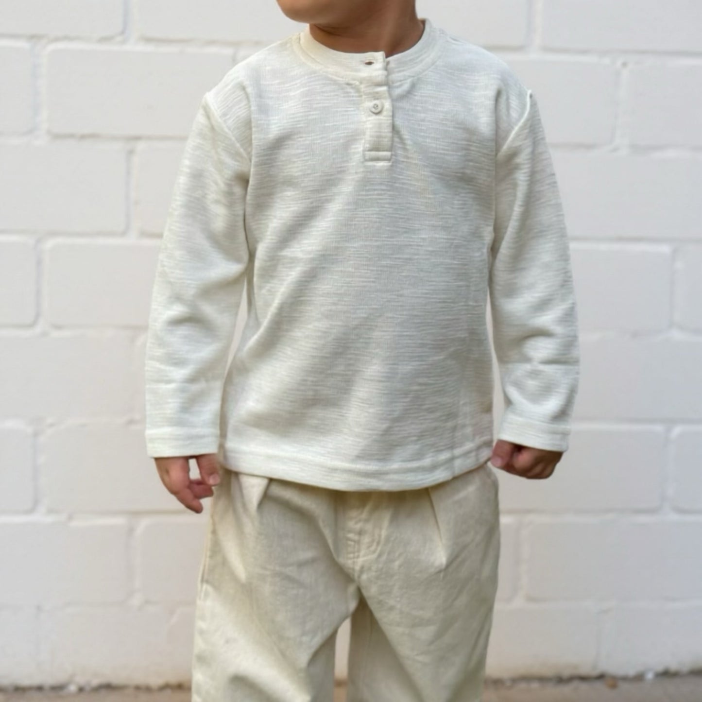 LONG SLEEVE SHIRT - OFF WHITE