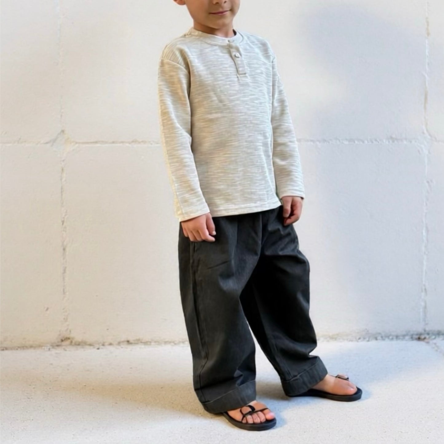 LONG SLEEVE SHIRT - BEIGE