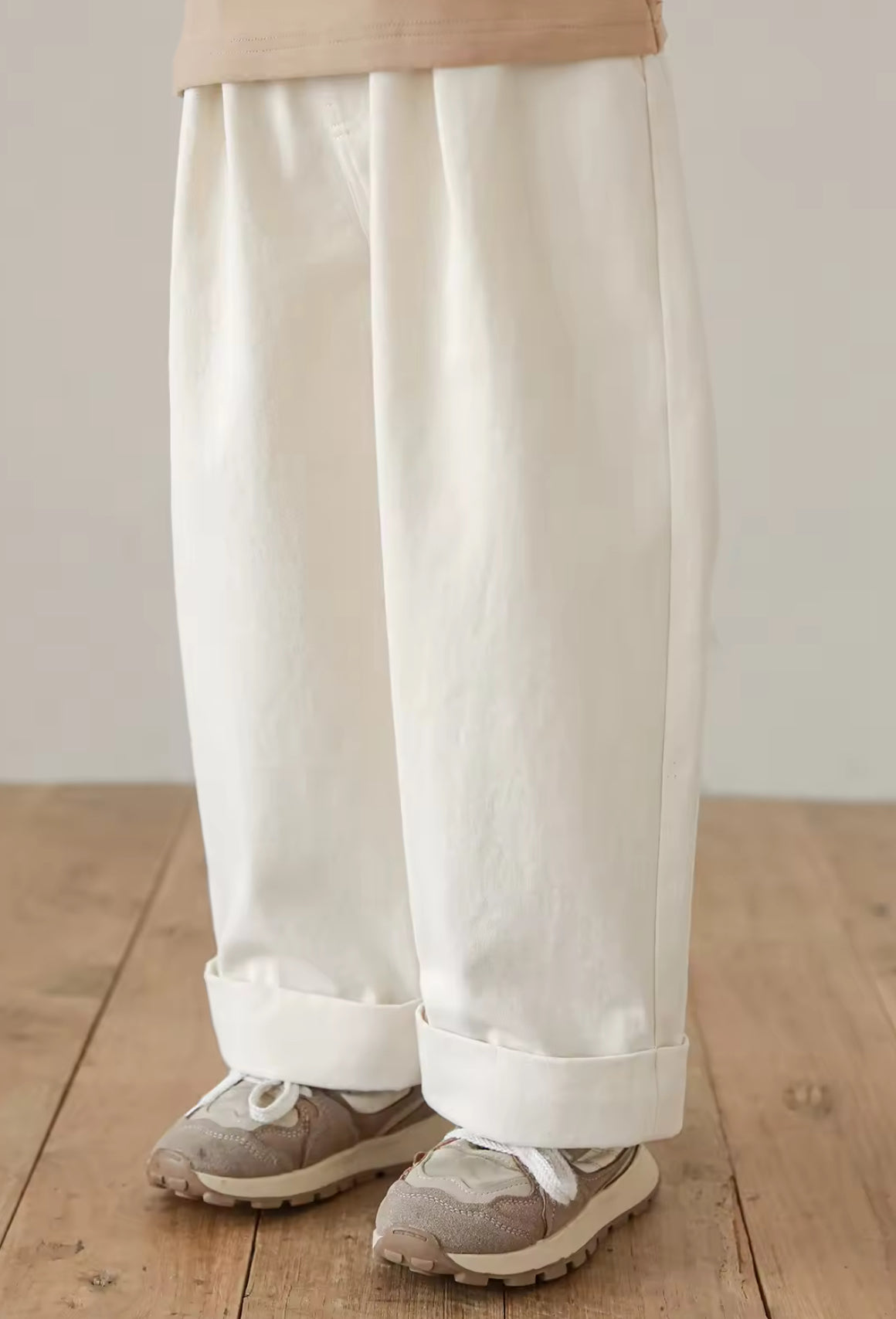 LONG COTTON PANTS - CREAM