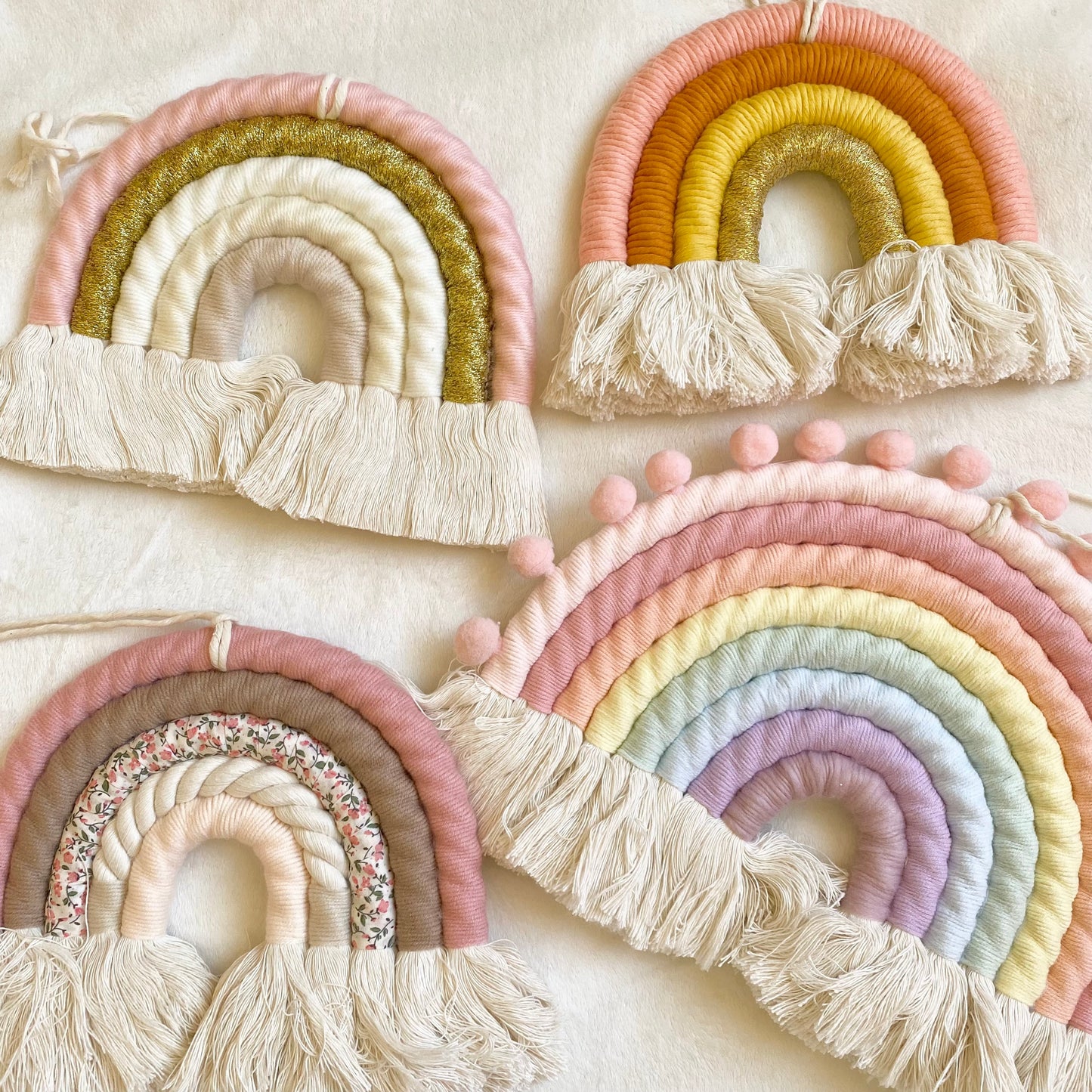 Rainbow Wall Décor - Golden Pink - 5 layers