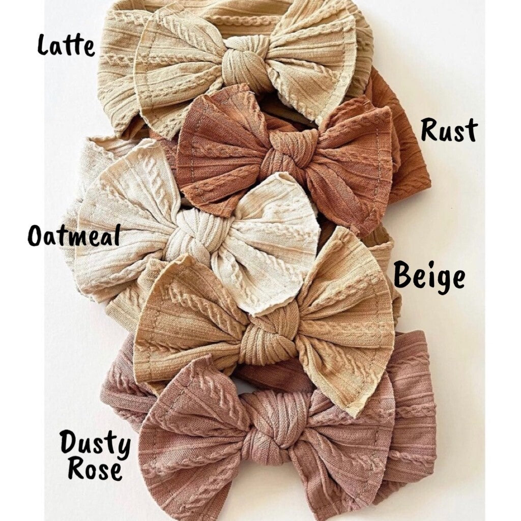 Cable Knit Headband - Latte
