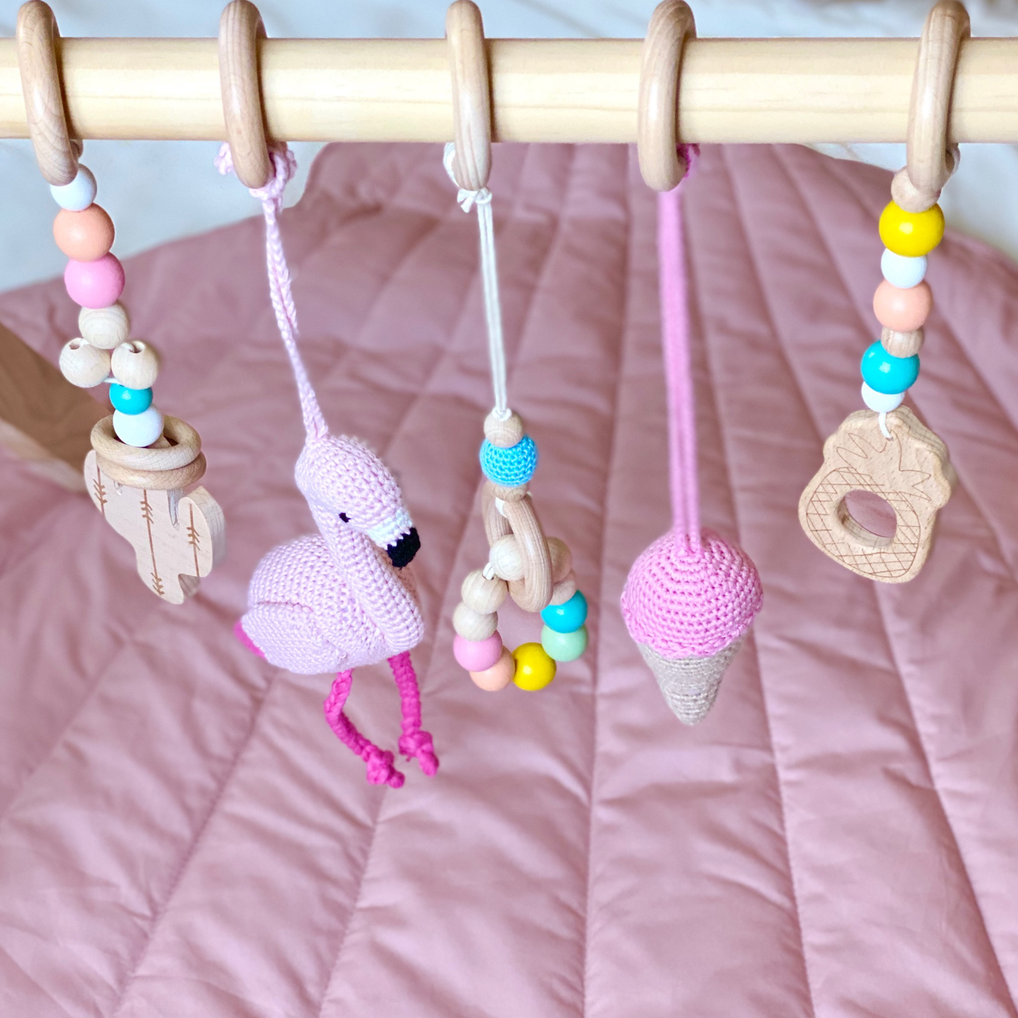 Hanging Toys - Flamingo Set - 5 pcs