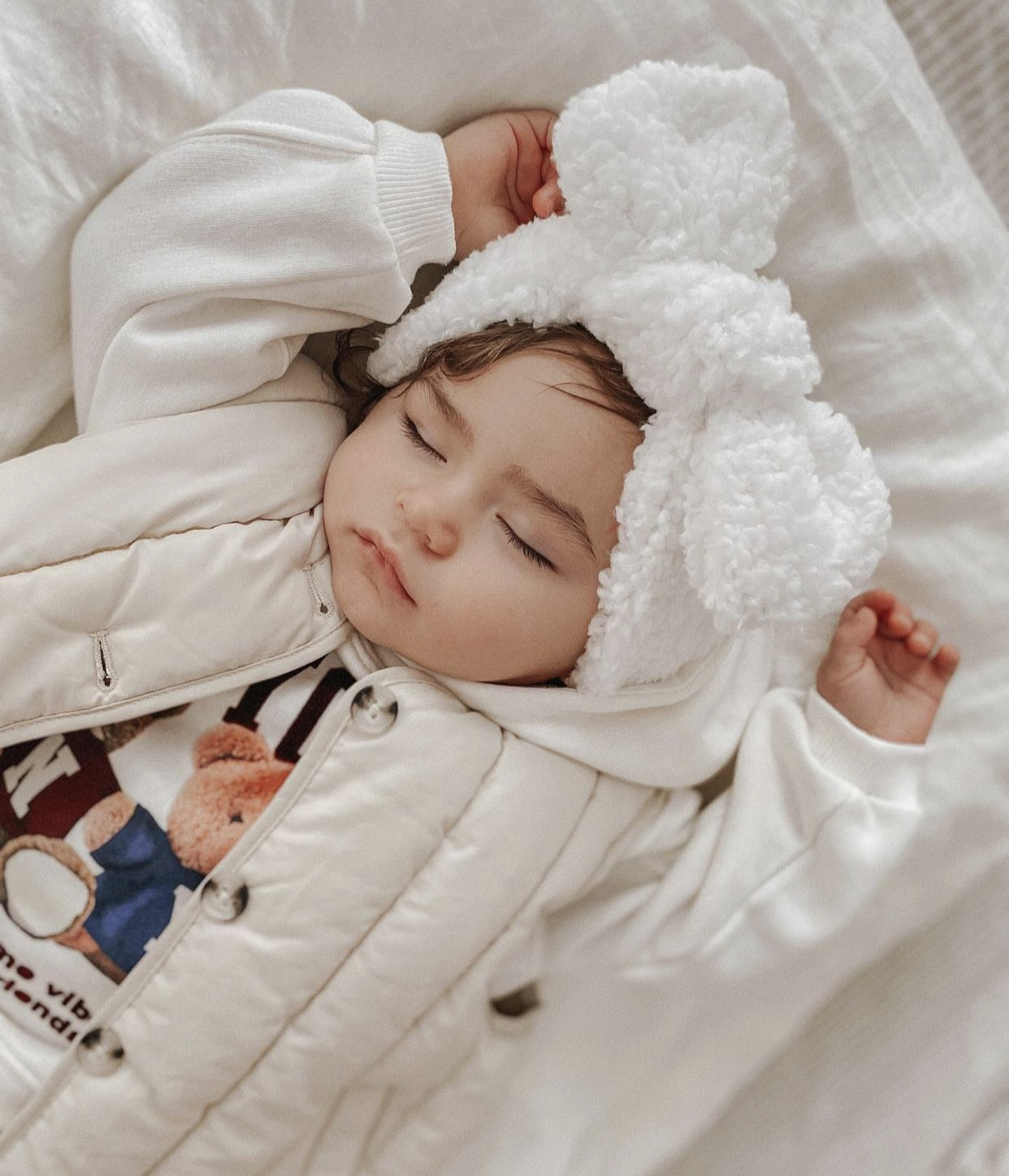 Teddy Bear Bands - White