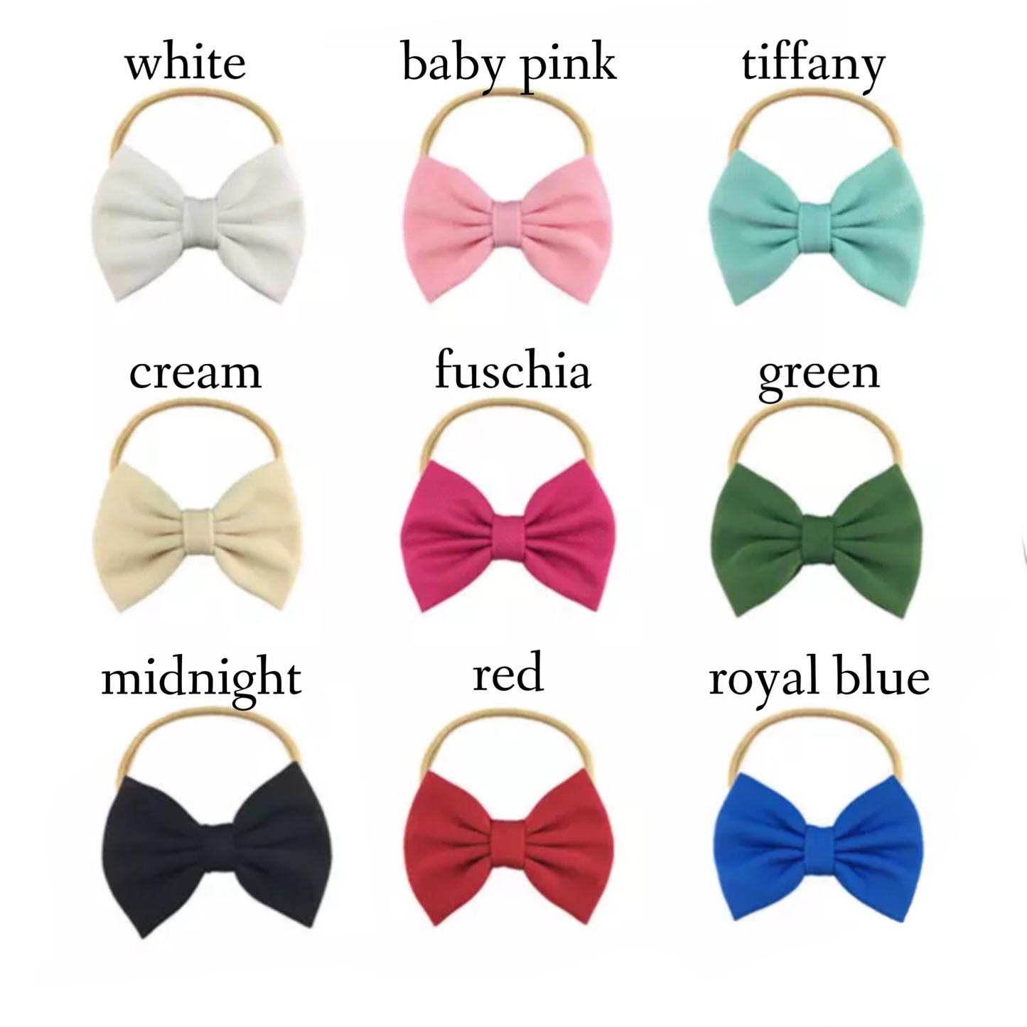 Hair Bow - Cream