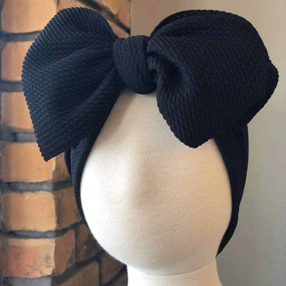 Oversized Headband - Midnight Black