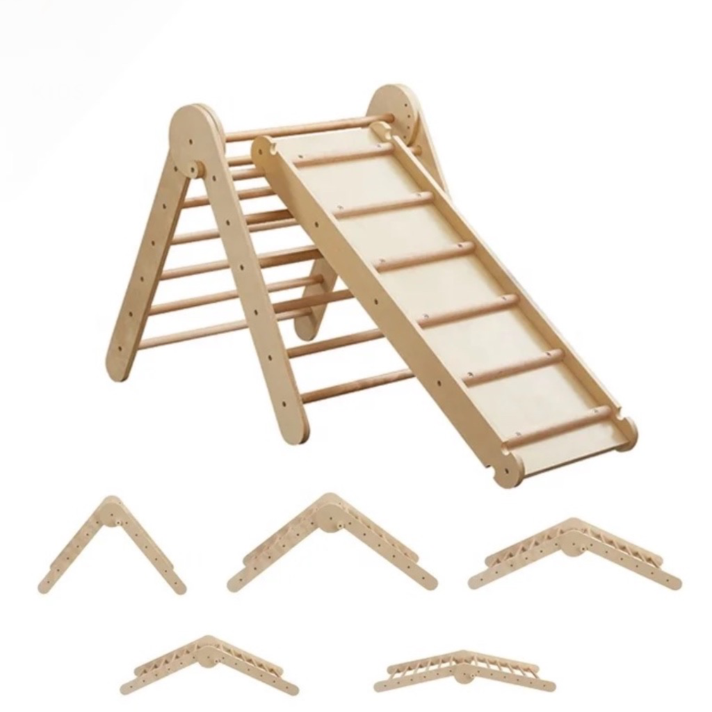 Adjustable Pikler Triangle - Natural (with lock)