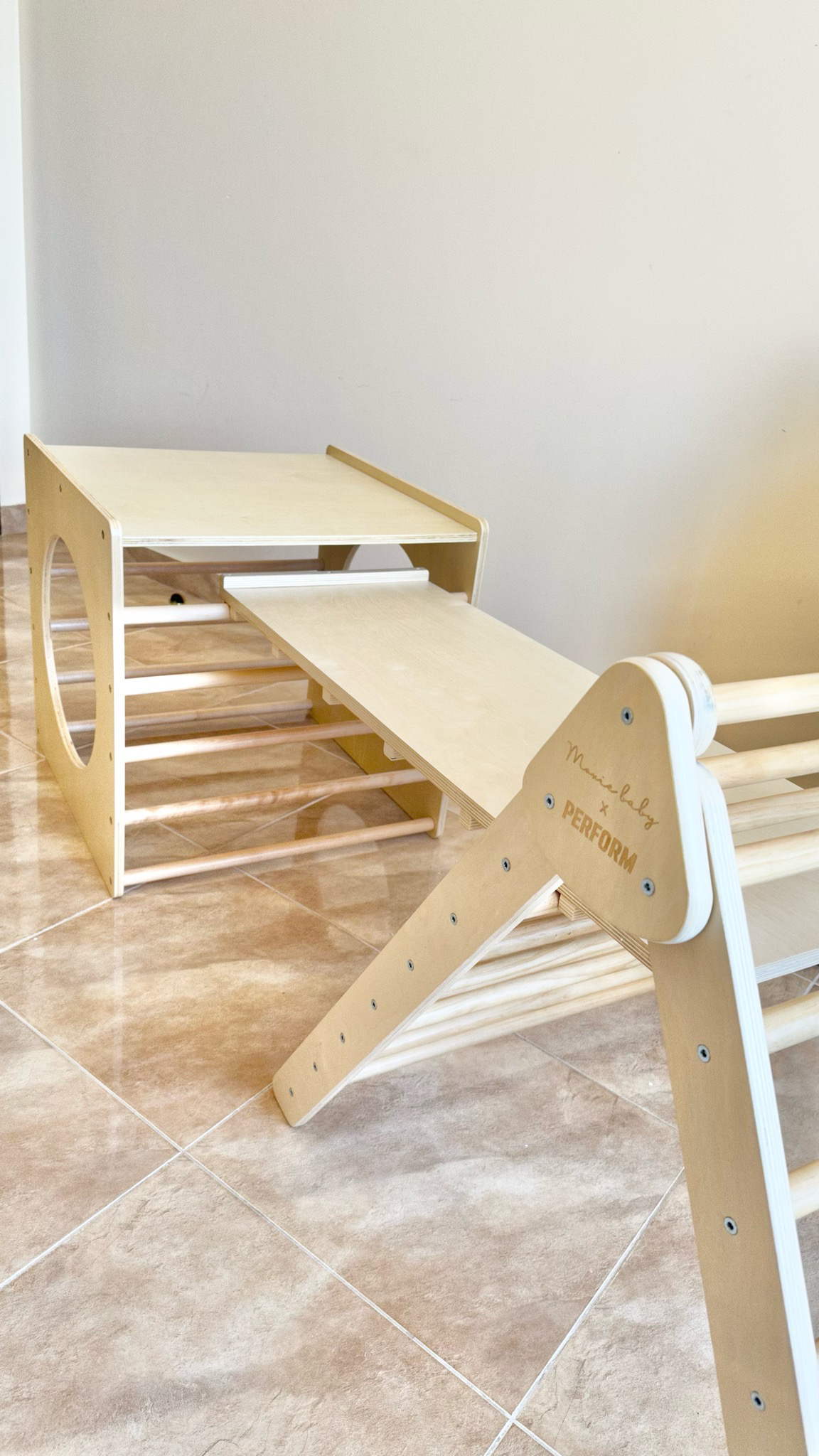 Montessori Climbing Cube - Natural Wood