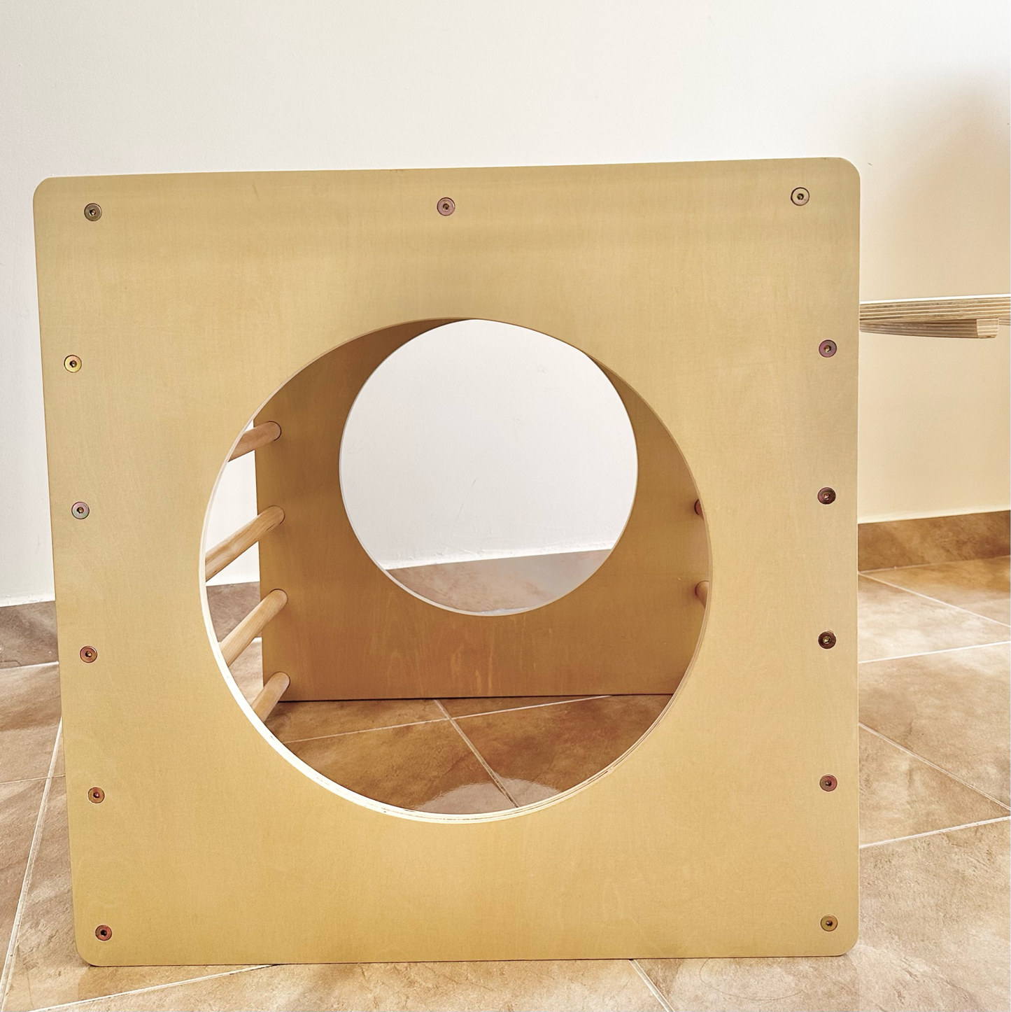 Montessori Climbing Cube - Natural Wood