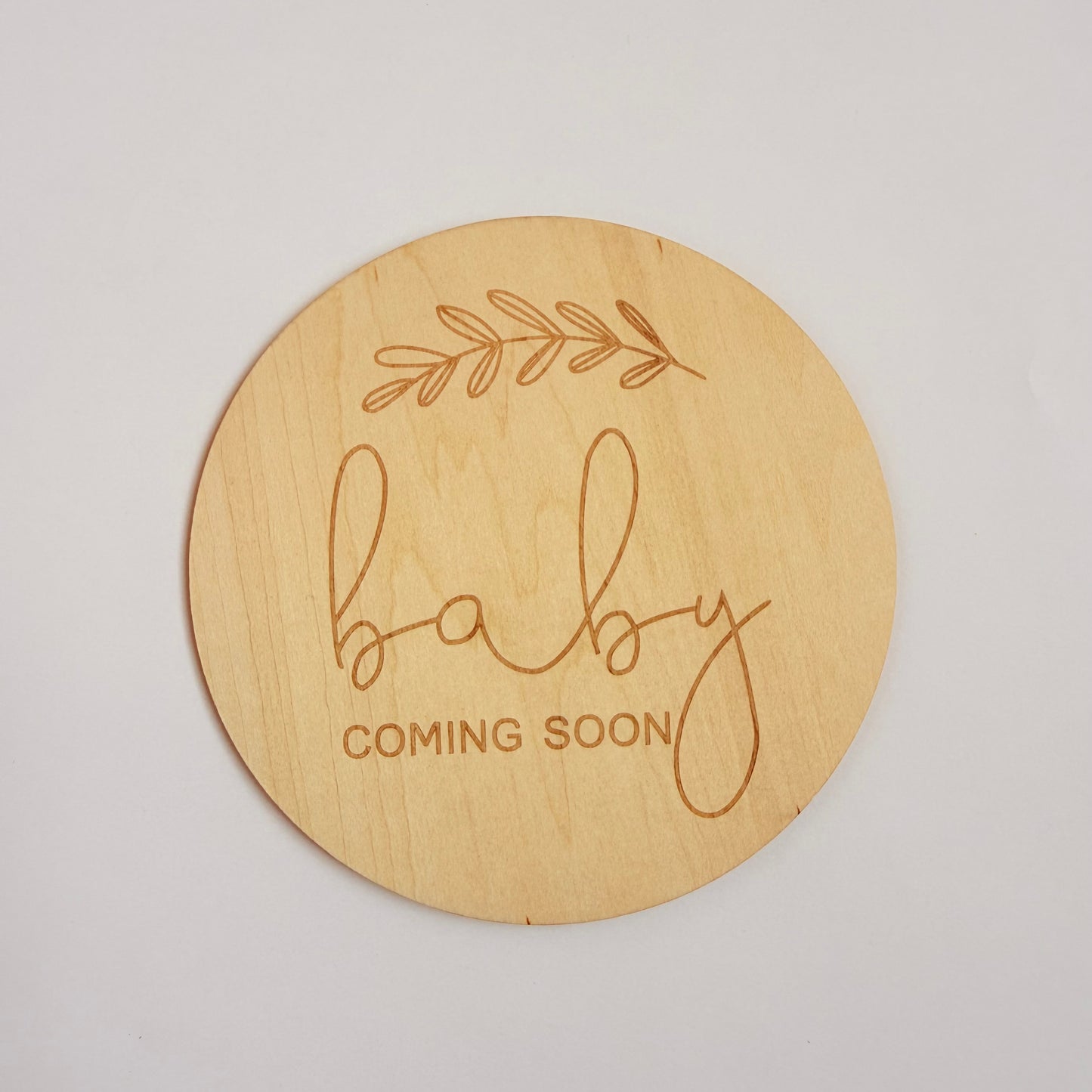 'Baby Coming Soon' - Single Piece Disc