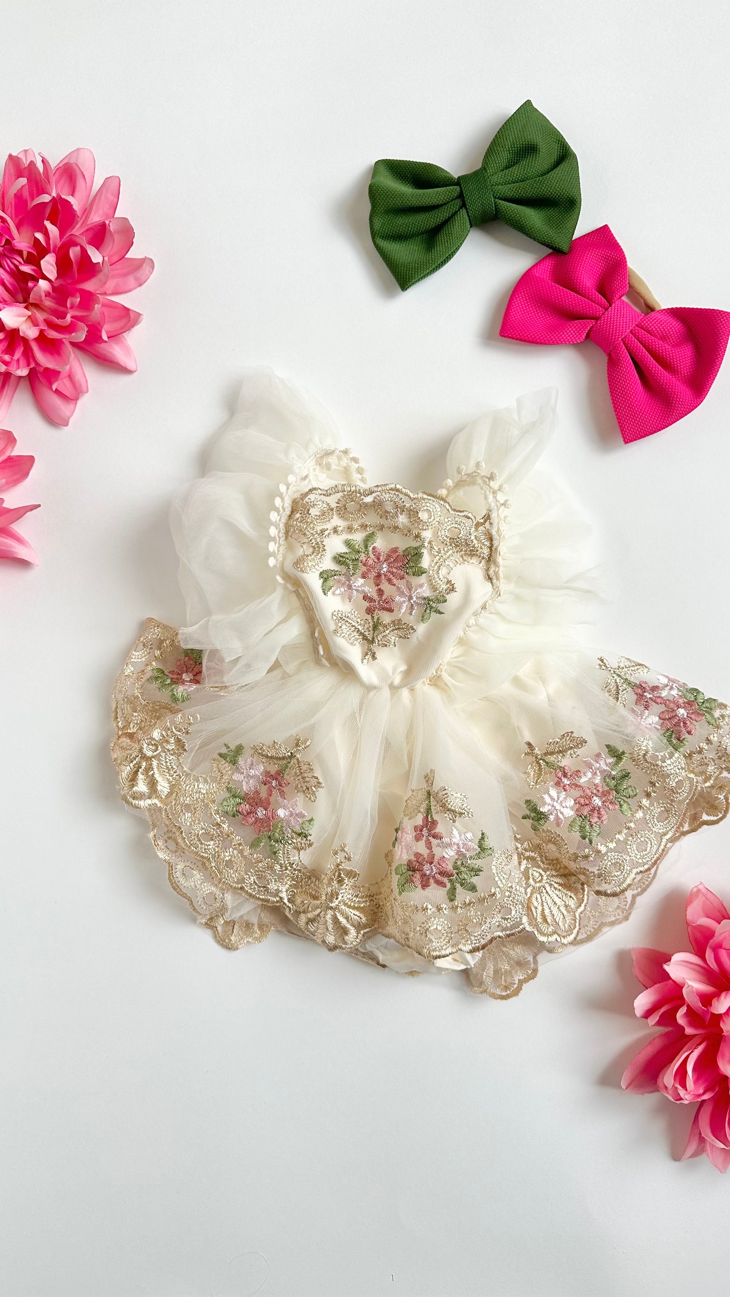 Vintage Romper - Cream