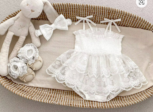 Princess Romper 2.0 - White