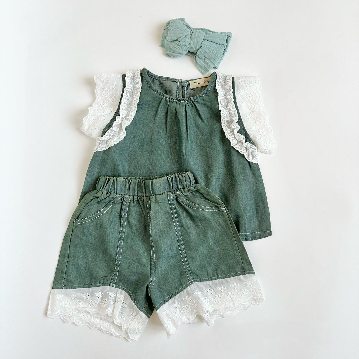 Dark Denim Lacey Set