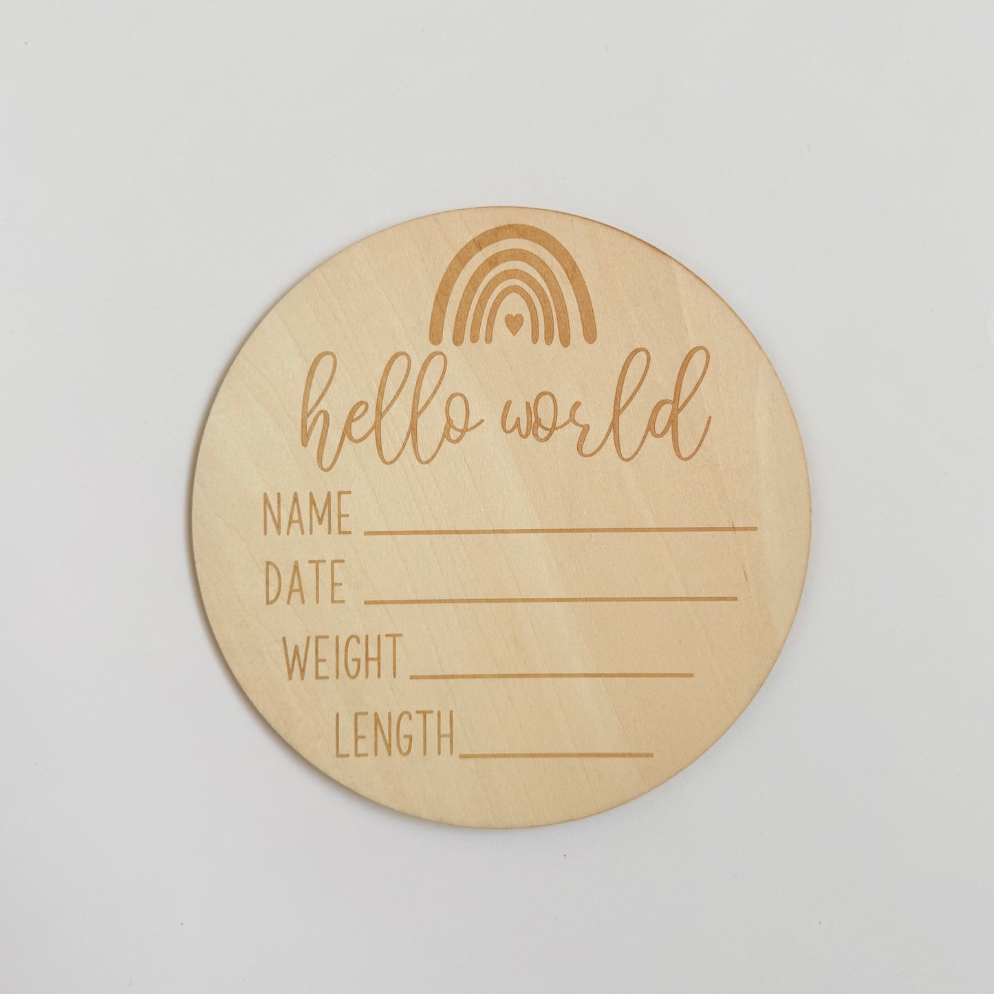 'Hello World' -Rainbow- Single Piece Disc