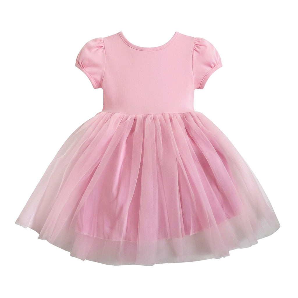 Criss Cross Tutu Dress - Pink