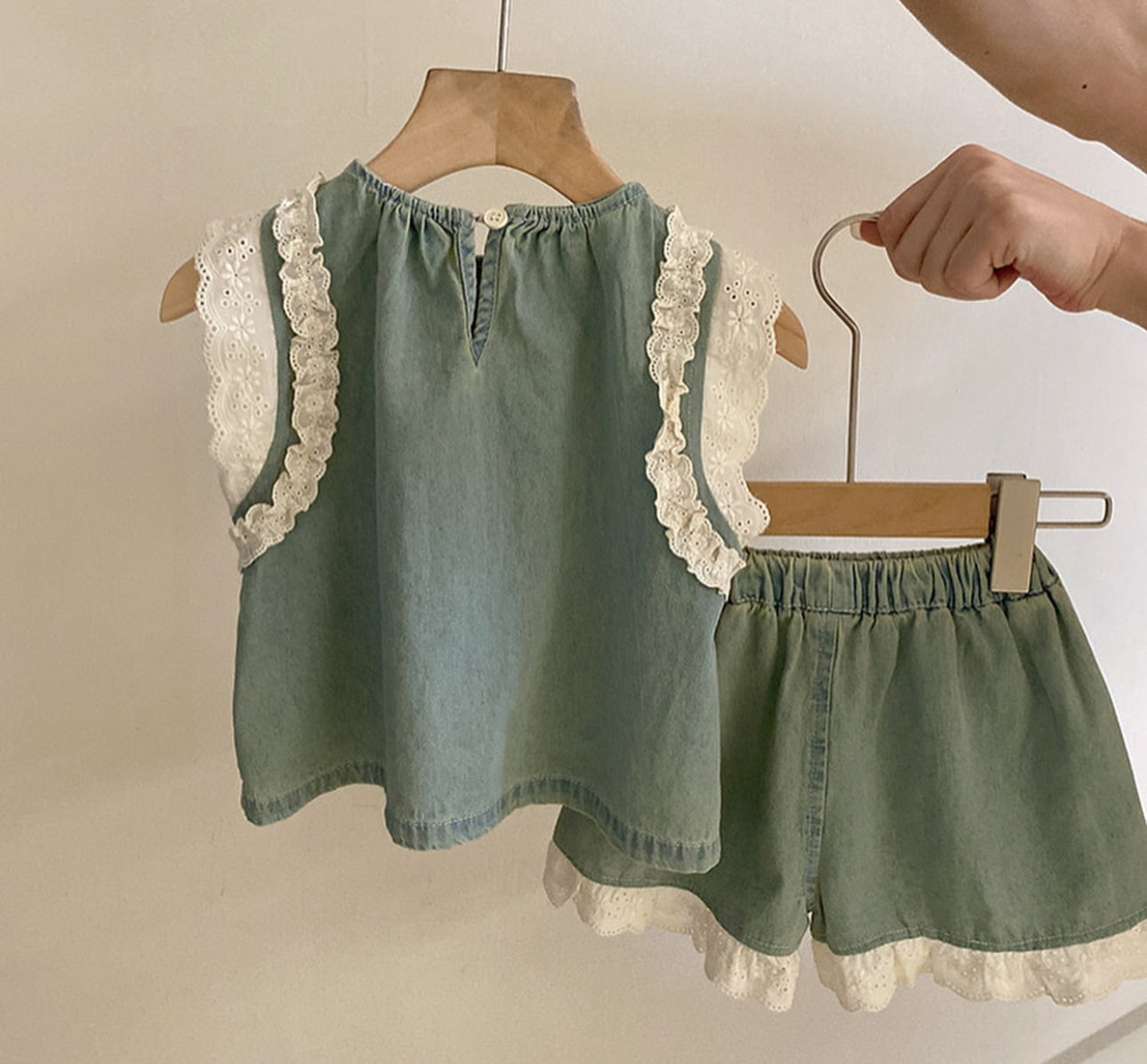 Dark Denim Lacey Set