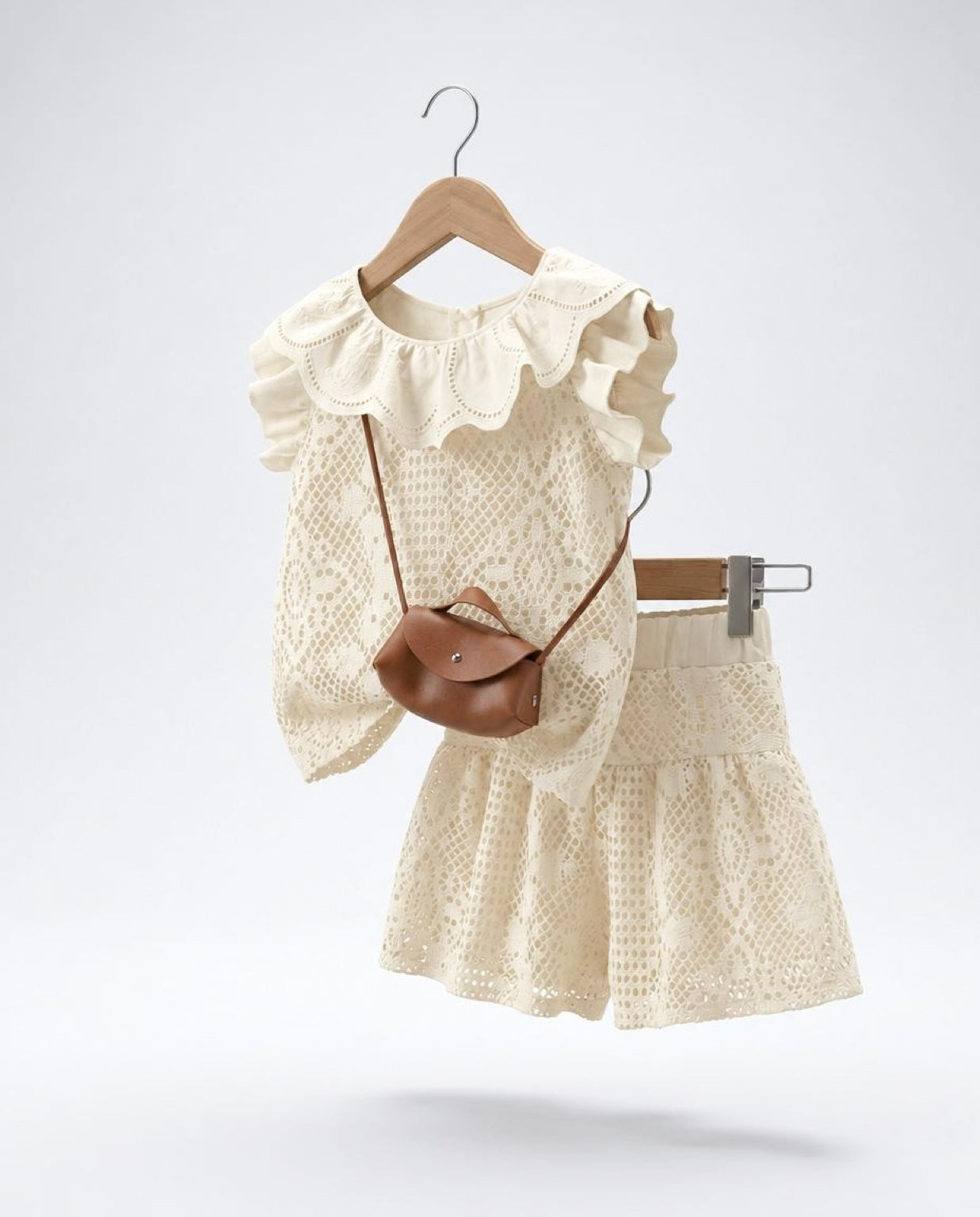 Summer Shirt & Short Set - Cream