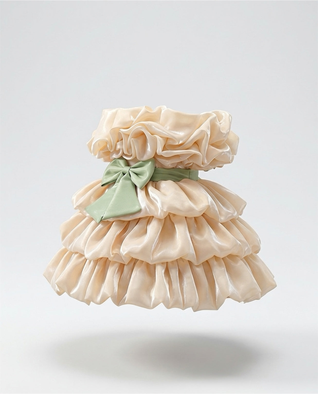 Creamy Layered Birthday Dress