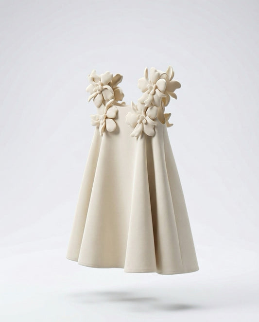 Flower Strap Dress