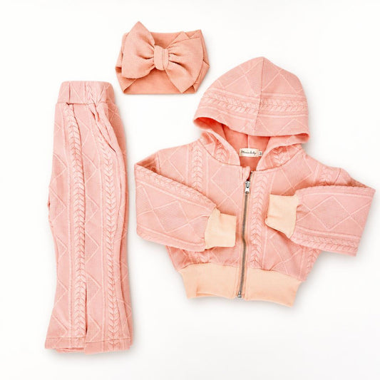 Two-piece Hoodie Set-Pink