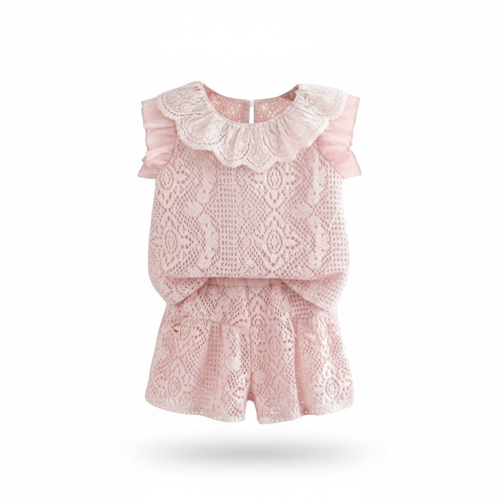 Summer Shirt & Short Set - Pink