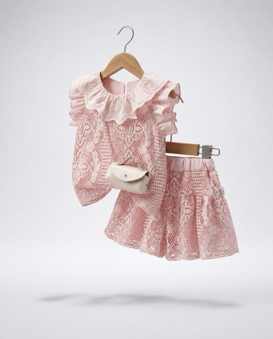 Summer Shirt & Short Set - Pink