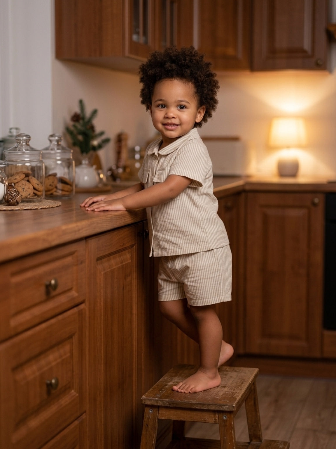 Shirt & Shorts Set - Stripes