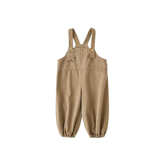 TEDDY BEAR OVERALL - BROWN