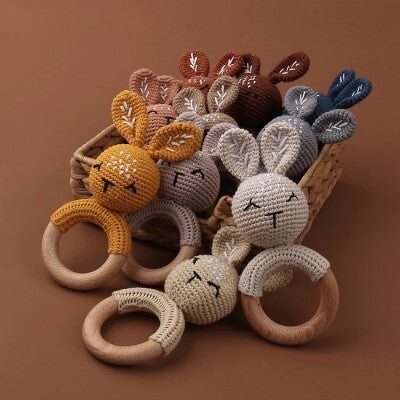 Crochet Rattle - Bunny (Brown)