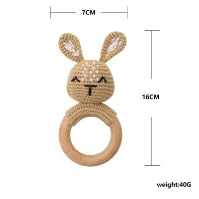 Crochet Rattle - Bunny (Brown)