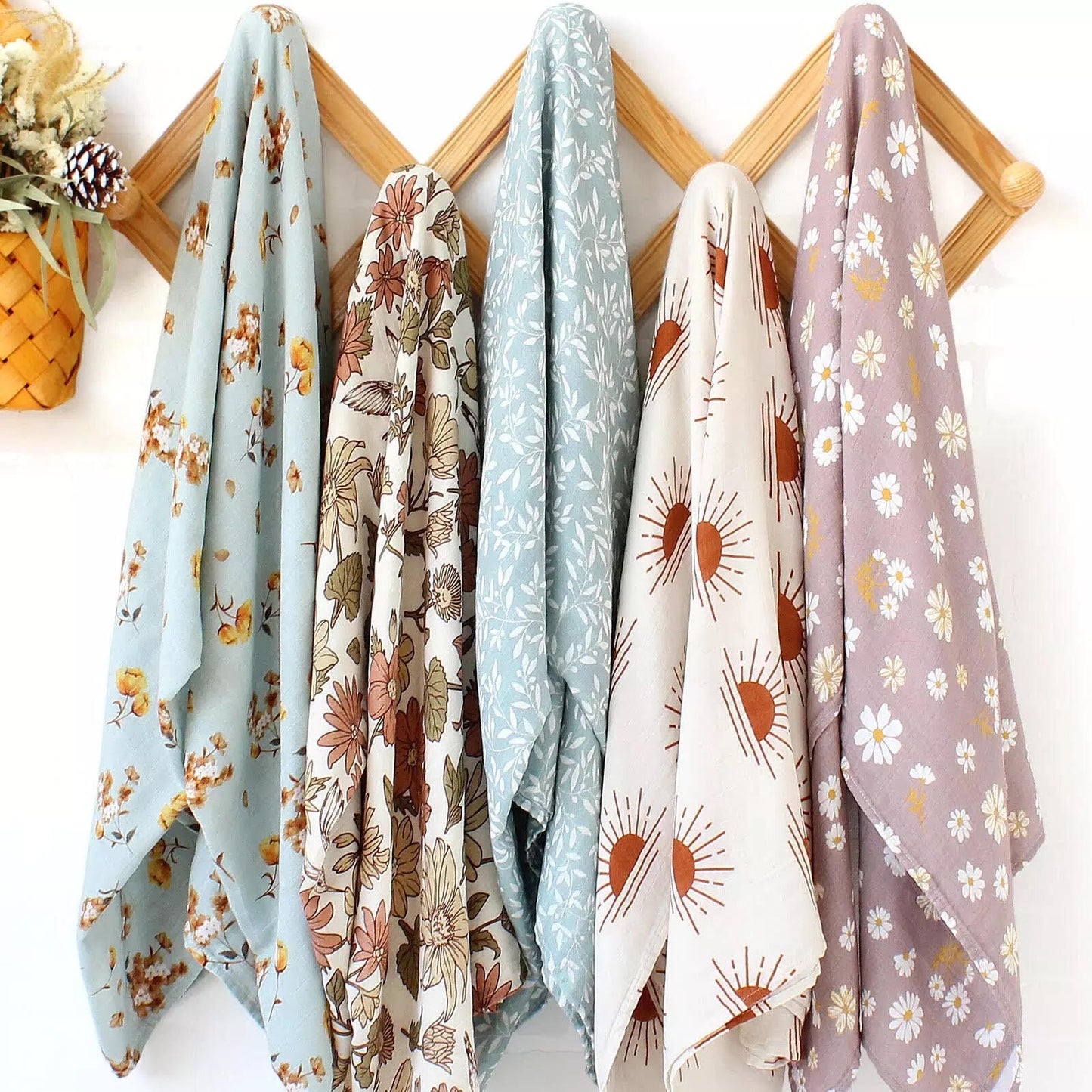 Muslin Swaddle - Vintage Blue
