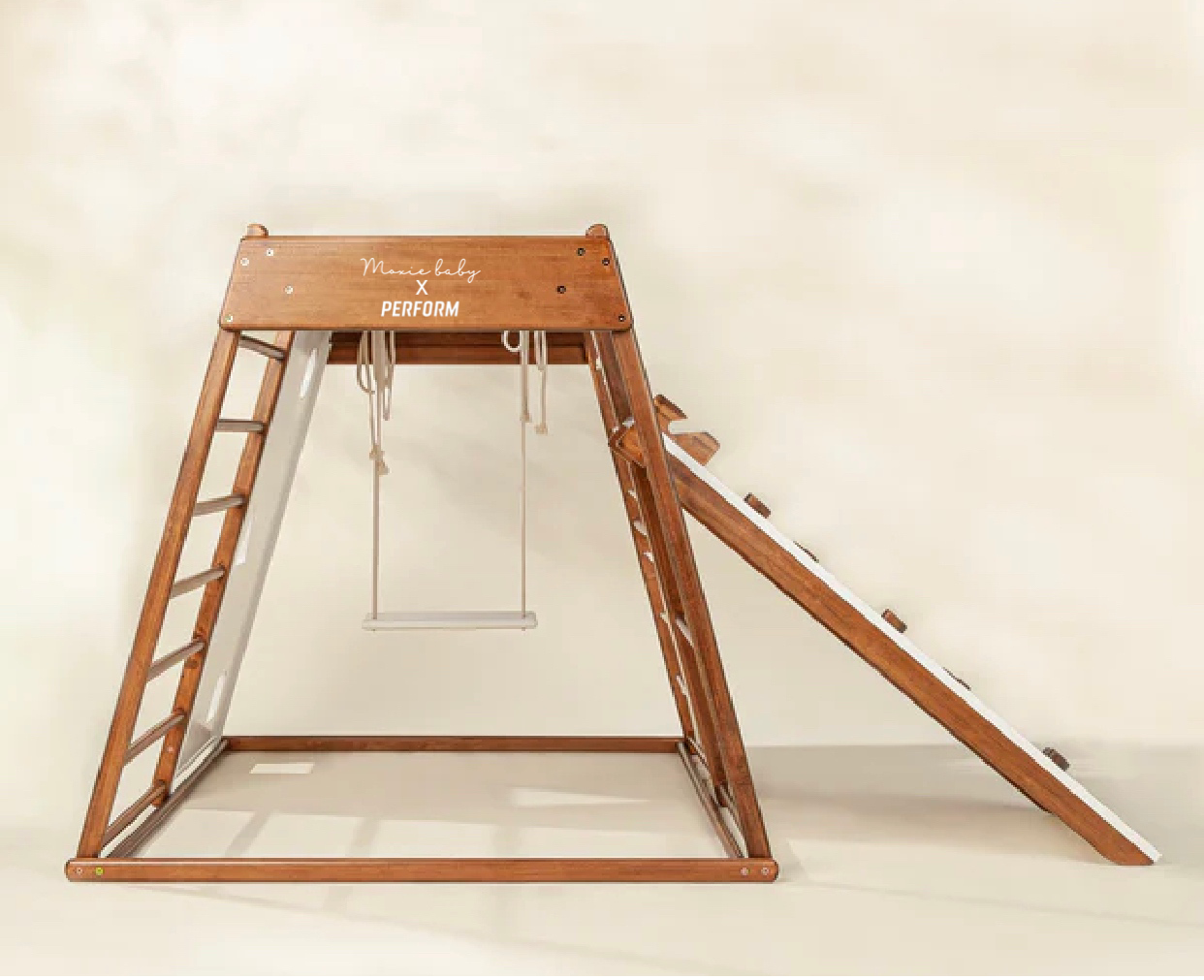 Montessori Multi-activity Climber - WALNUT & WHITE